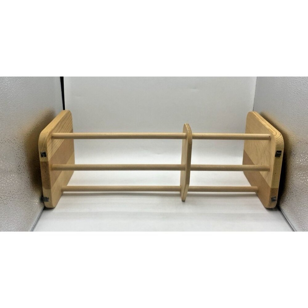 Napa Valley Box Co Wood 42 CD DVD Book Storage Rack Adjustable Shelf Organizer - Picture 9 of 16